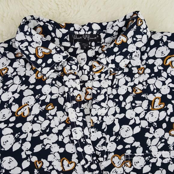 Velvet Heart Lightweight Button Front Shirt Sz 1X - Picture 4 of 8